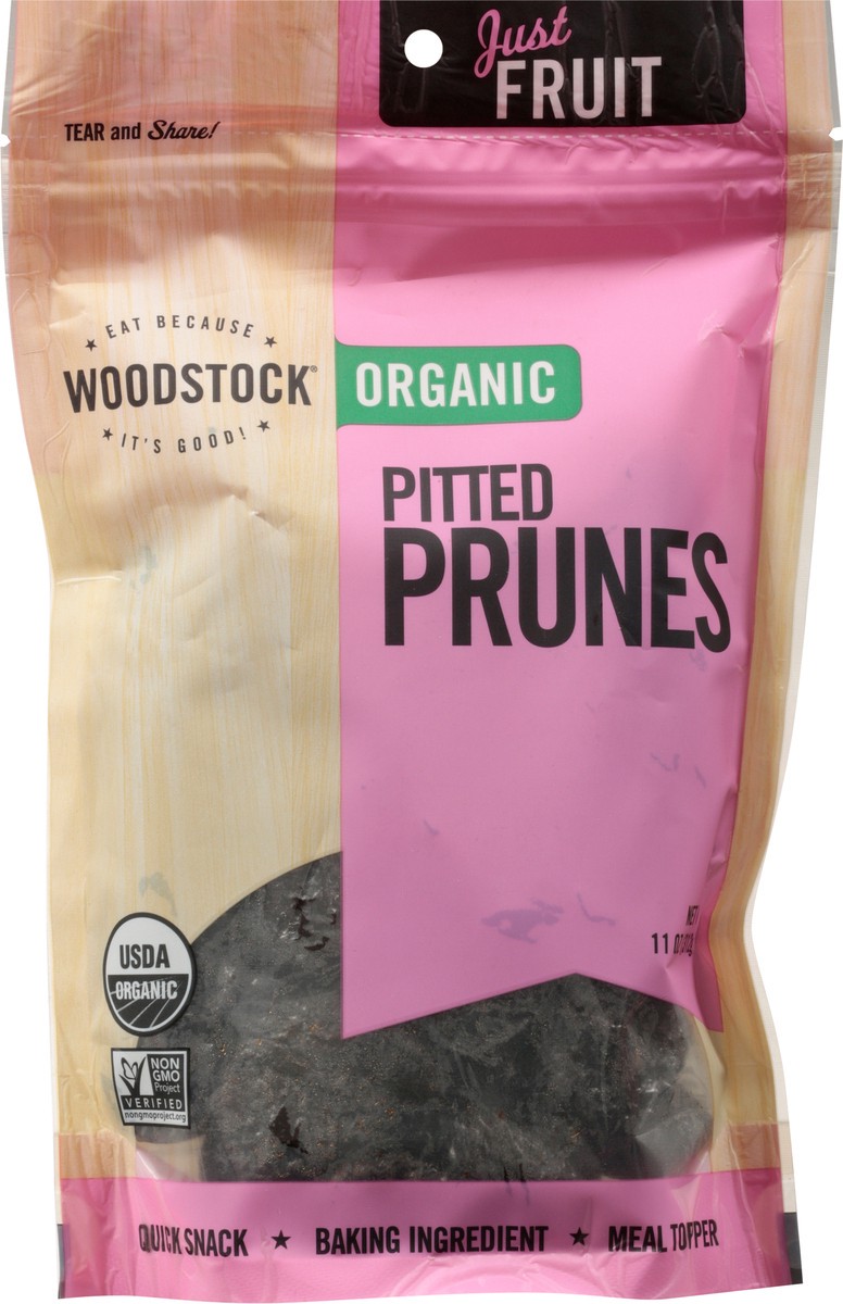 slide 4 of 9, Woodstock Pitted Organic Prunes Pitted 11 oz, 11 oz