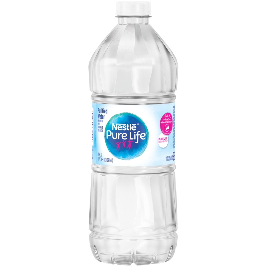 slide 1 of 5, Nestlé Pure Life Bottle, 20 fl oz