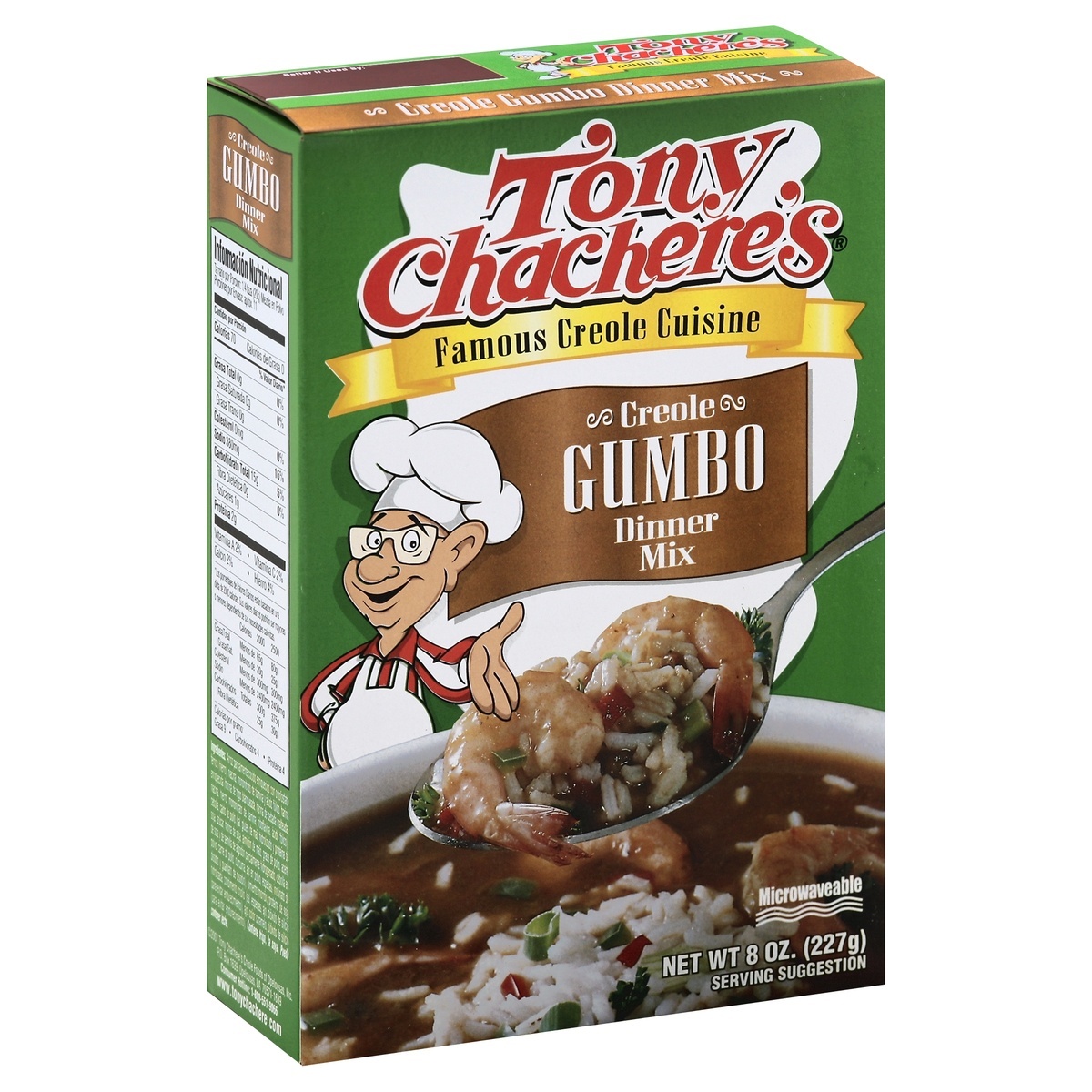 slide 1 of 1, Tony Chachere's Dinner Mix 8 oz, 8 oz