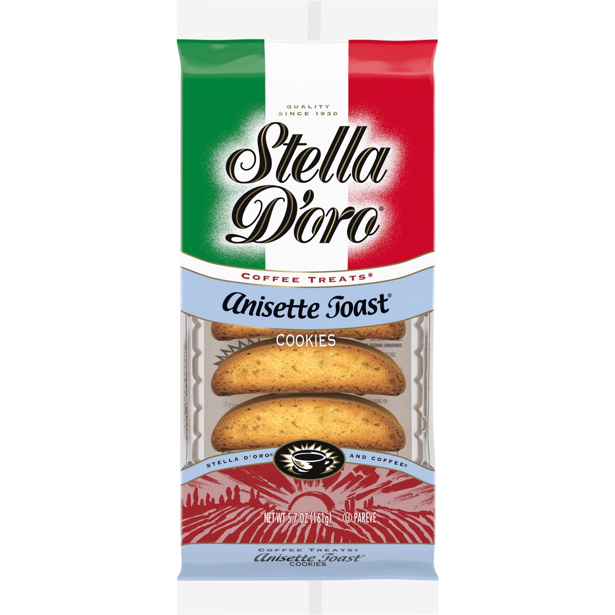 slide 1 of 5, Stella d'Oro Anisette Toast Coffee Treats Cookies, 5.700 oz