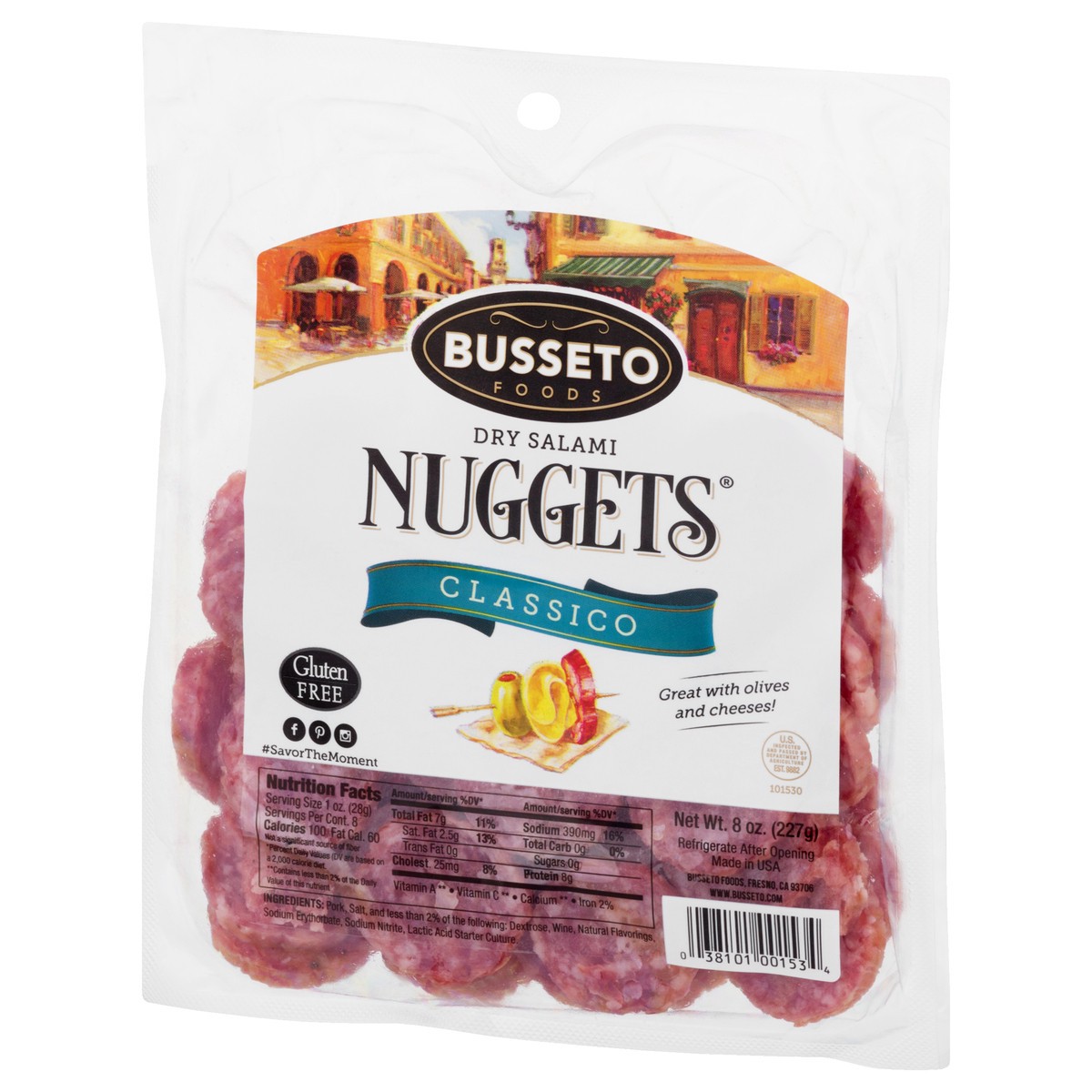 slide 5 of 9, Busseto Foods Dry Salami Nuggets, 8 oz