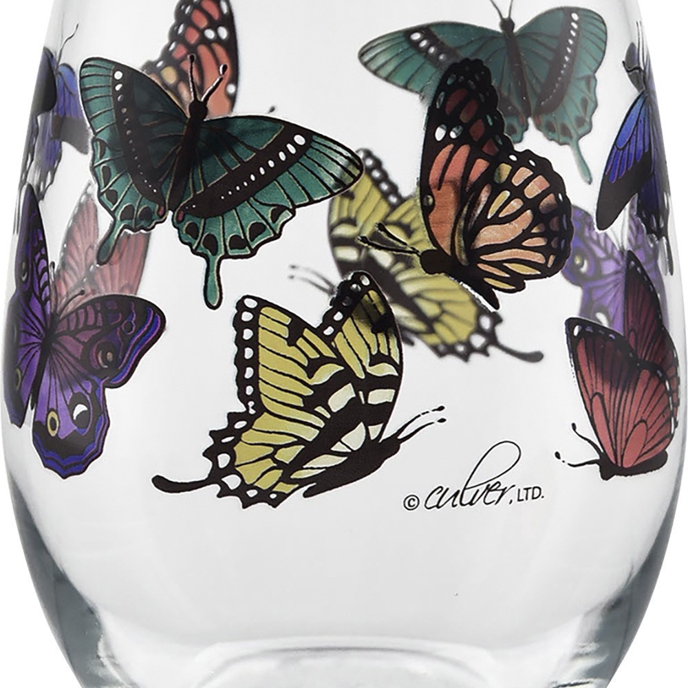 slide 1 of 1, Culver Butterflies Stemless Wine, other