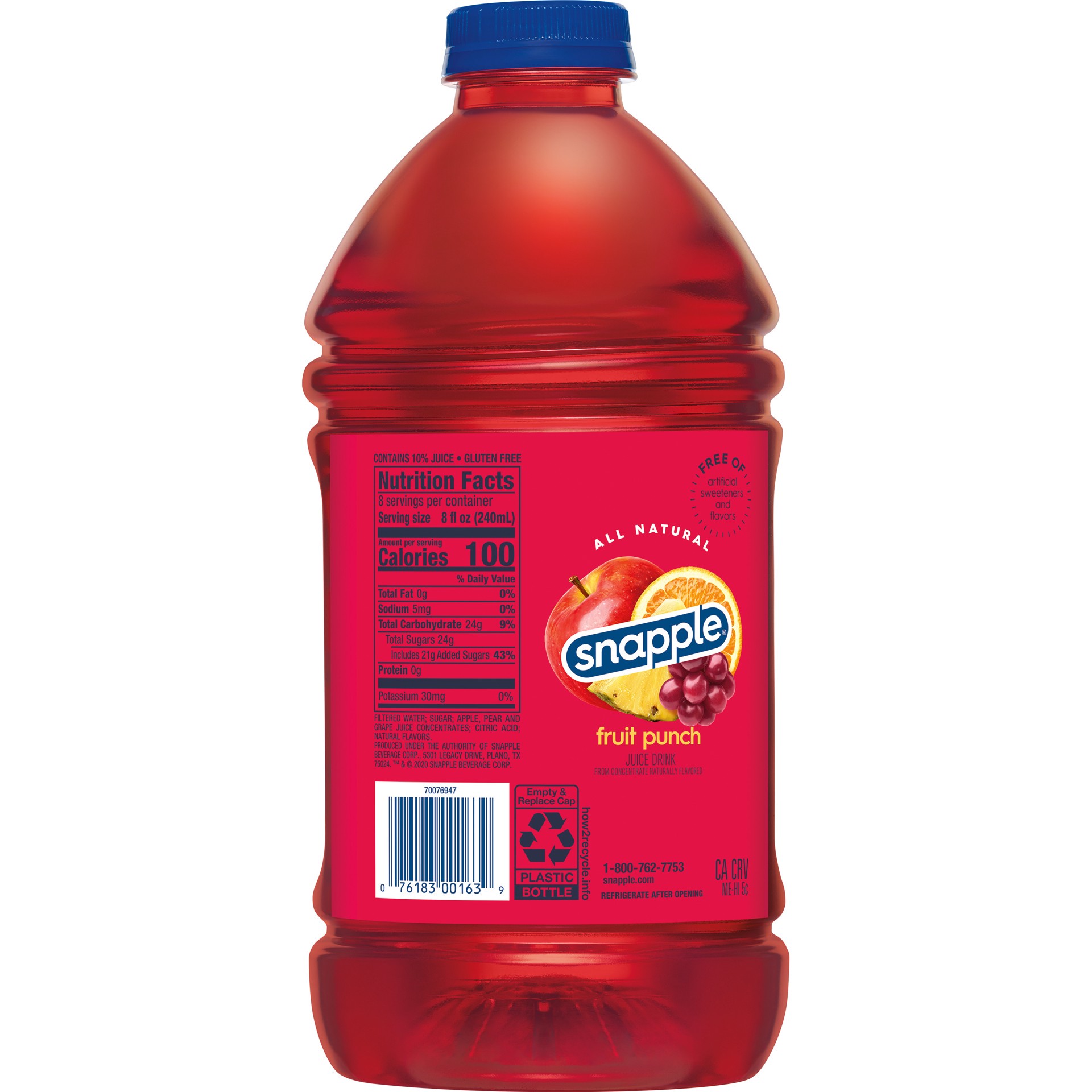 slide 2 of 3, Snapple Juice Drink 64 oz, 64 fl oz