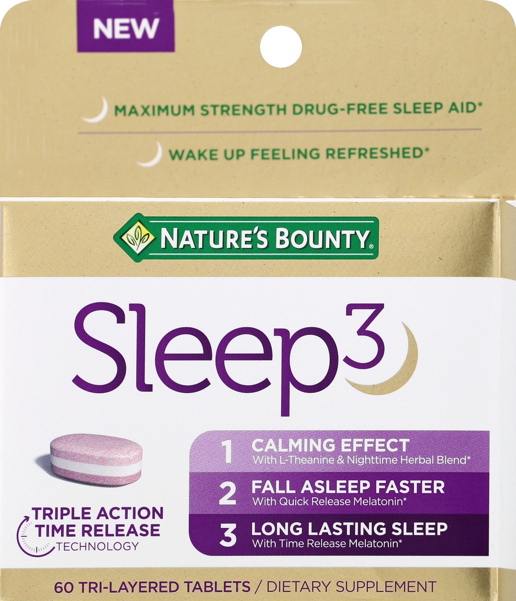 slide 1 of 7, NATURE'S BOUNTY Sleep Aid 60 ea, 1 ct