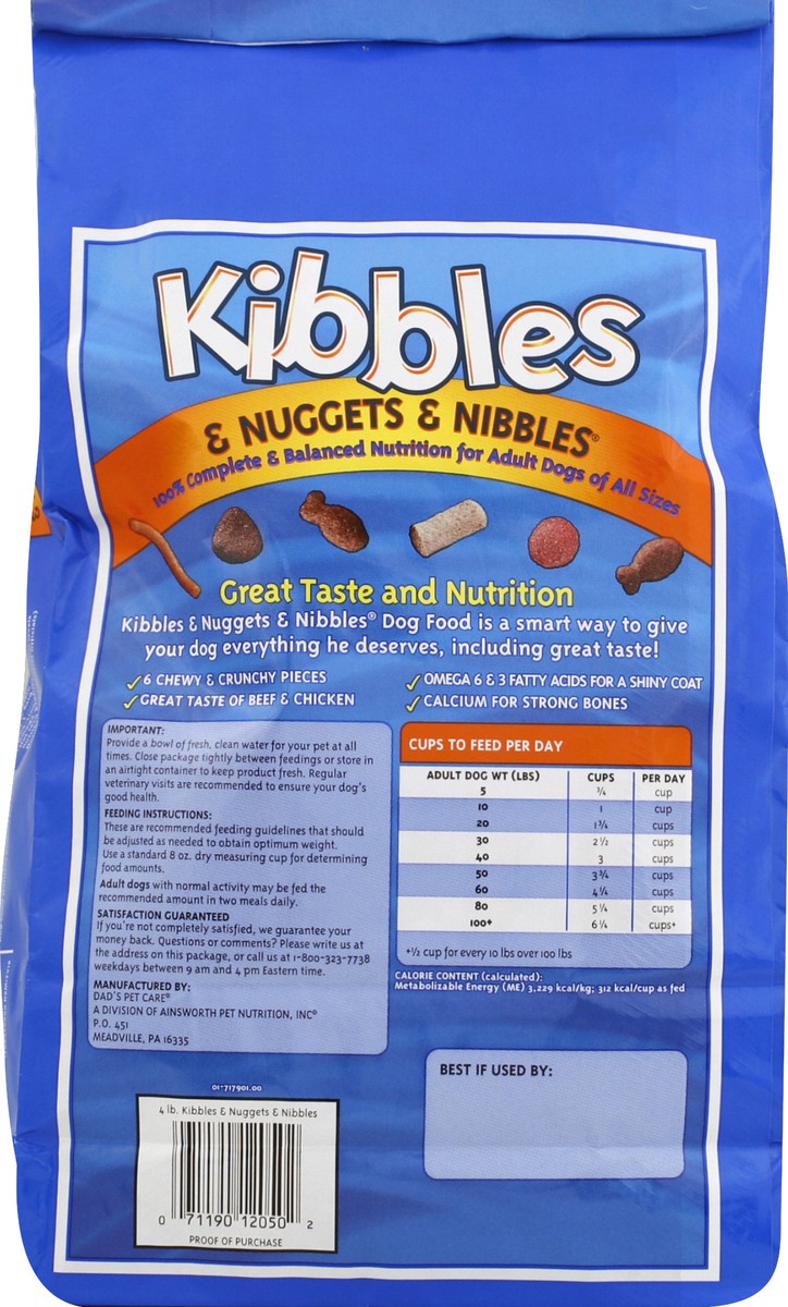 slide 3 of 6, Kibbles & Nuggets & Nibbles Food for Dogs 4 lb, 4 lb