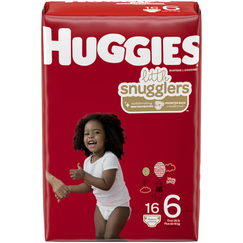 slide 1 of 1, Huggies Little Snugglers Diaper Jumbo, 17 ct, size 6