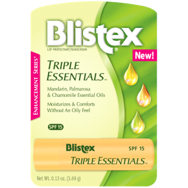 slide 1 of 1, Blistex Triple Essential Oils, 0.13 oz