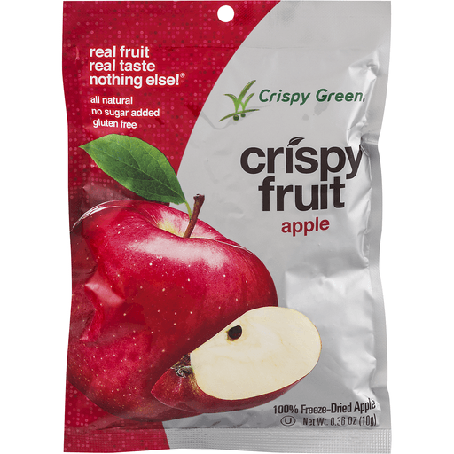 slide 2 of 9, Crispy Green Crispy Fruit 100% Freeze-Dried Apples, 0.36 oz