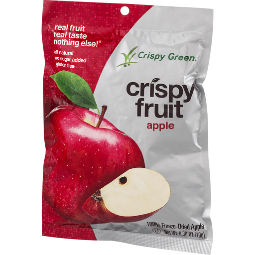 slide 3 of 9, Crispy Green Crispy Fruit 100% Freeze-Dried Apples, 0.36 oz