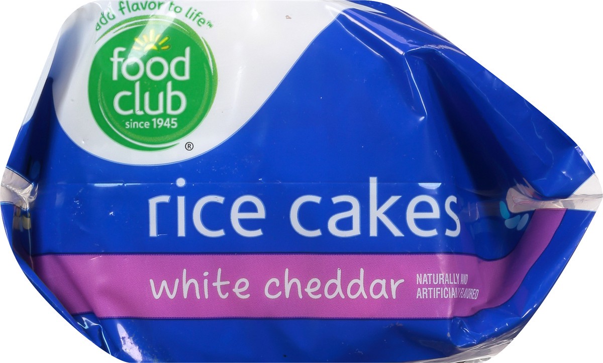 slide 6 of 10, Food Club White Cheddar Rice Cakes, 5.46 oz