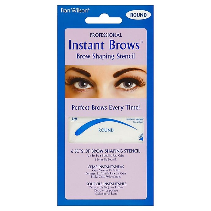 slide 1 of 1, Fran Wilson Professional Instant Brows Brow Shaping Stencil - Round, 6 ct