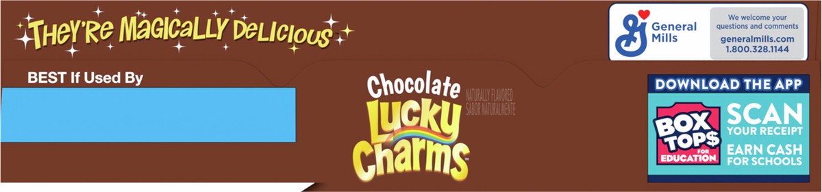 slide 9 of 9, Lucky Charms Chocolate Lucky Charms Cereal with Marshmallows, 11 OZ, 11 oz