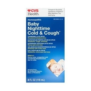 slide 1 of 1, CVS Health Homeopathic Baby Nighttime Cold & Cough, 4 oz