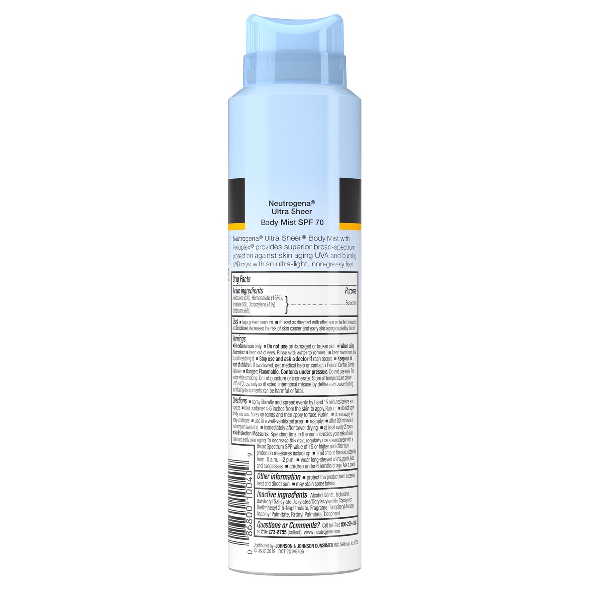 slide 2 of 5, Neutrogena Sun Protection, Spray, SPF70, 5 oz