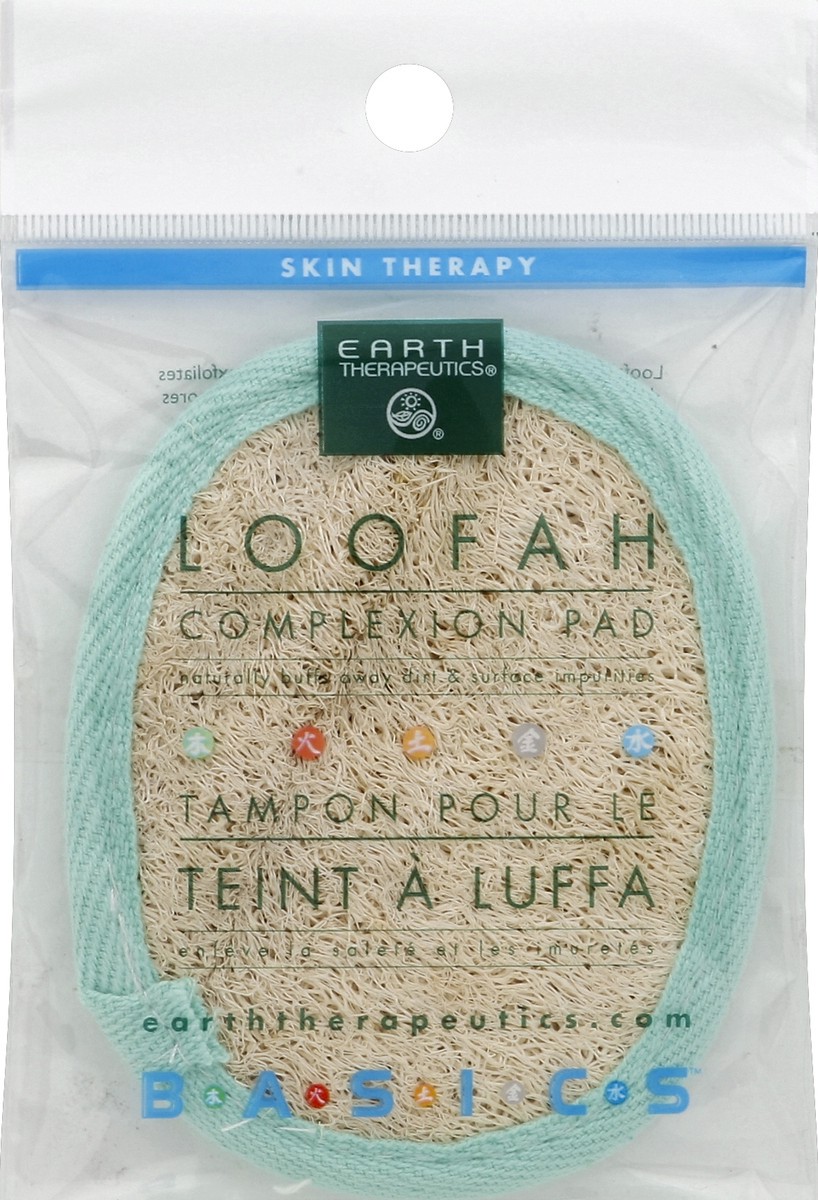 slide 2 of 2, Earth Therapeutics Loofah Complexion Pad, 1 ct