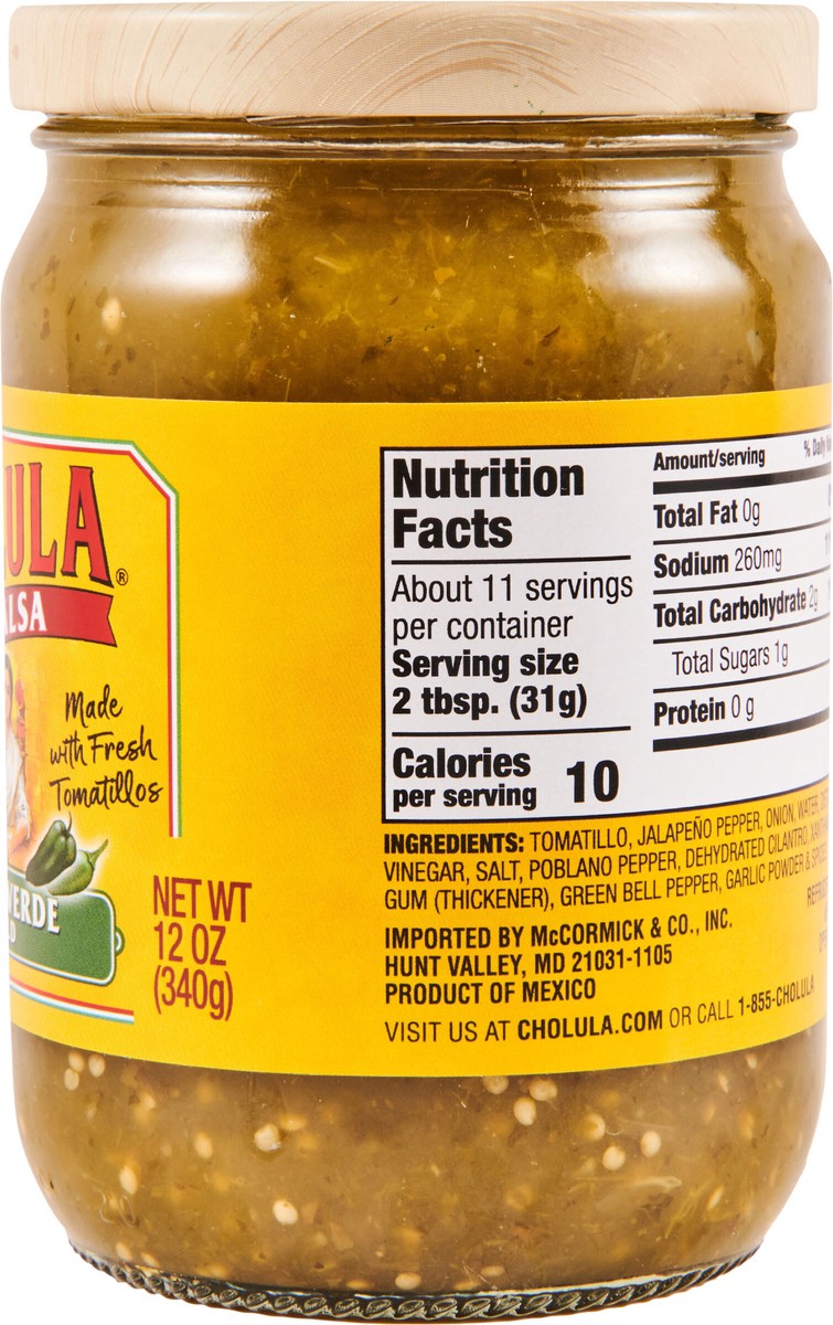 slide 12 of 14, Cholula Verde Salsa, 12 oz, 12 oz