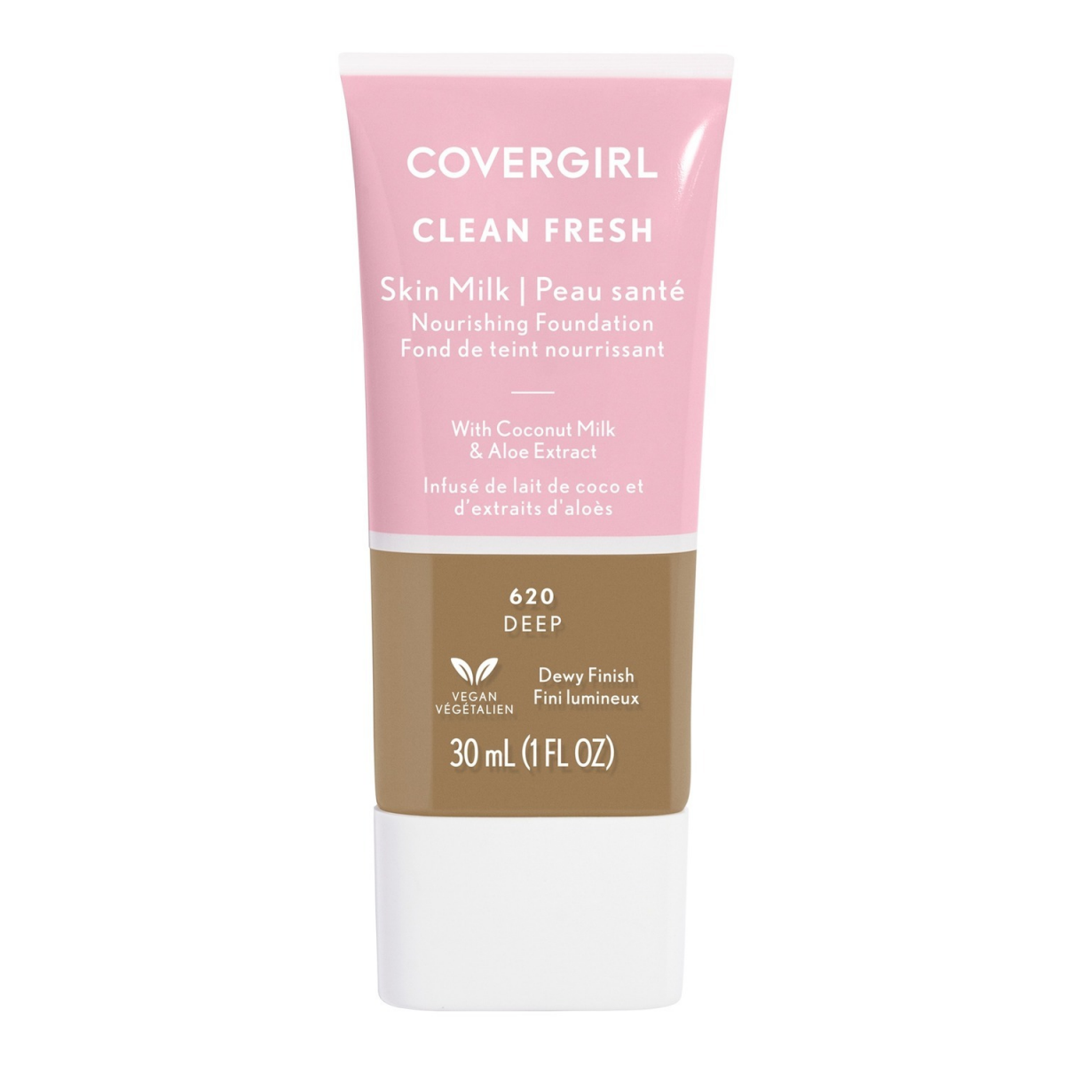 slide 1 of 29, Covergirl Clean Dewy Liquid Foundation, Dark 640, 1 ct