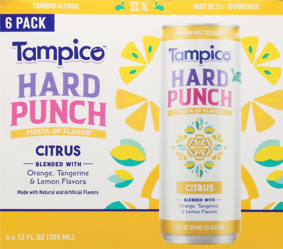 slide 7 of 10, Coop Tampico Hard Citrus Punch 6Pk 12Oz Cans, 6 ct; 12 oz