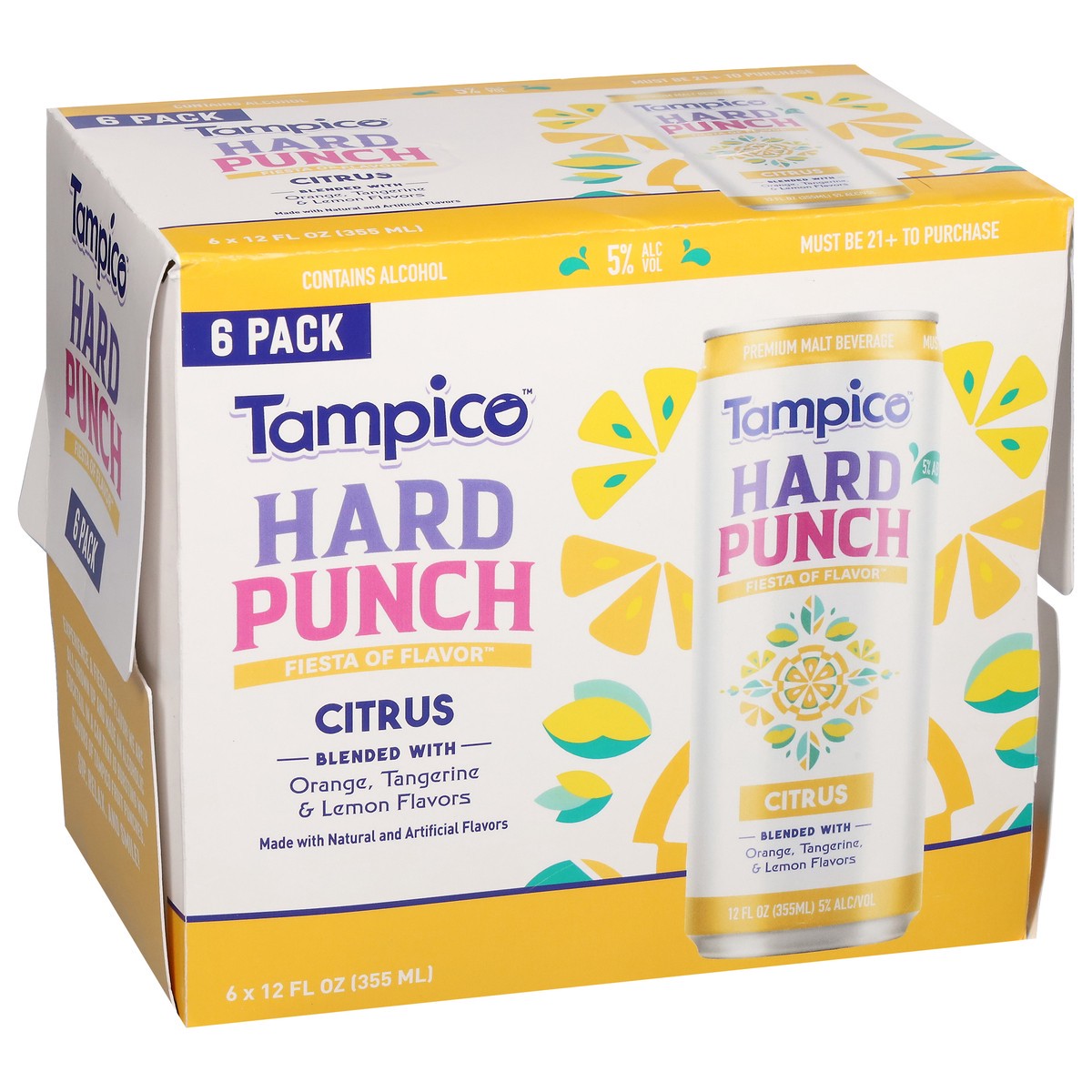 slide 10 of 10, Coop Tampico Hard Citrus Punch 6Pk 12Oz Cans, 6 ct; 12 oz