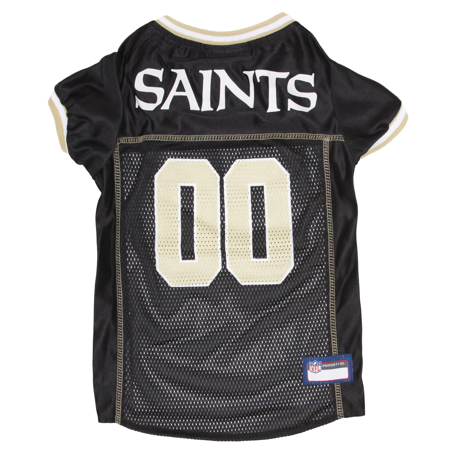 slide 1 of 1, Pets First New Orleans Saints NFL Mesh Pet Jersey, MED