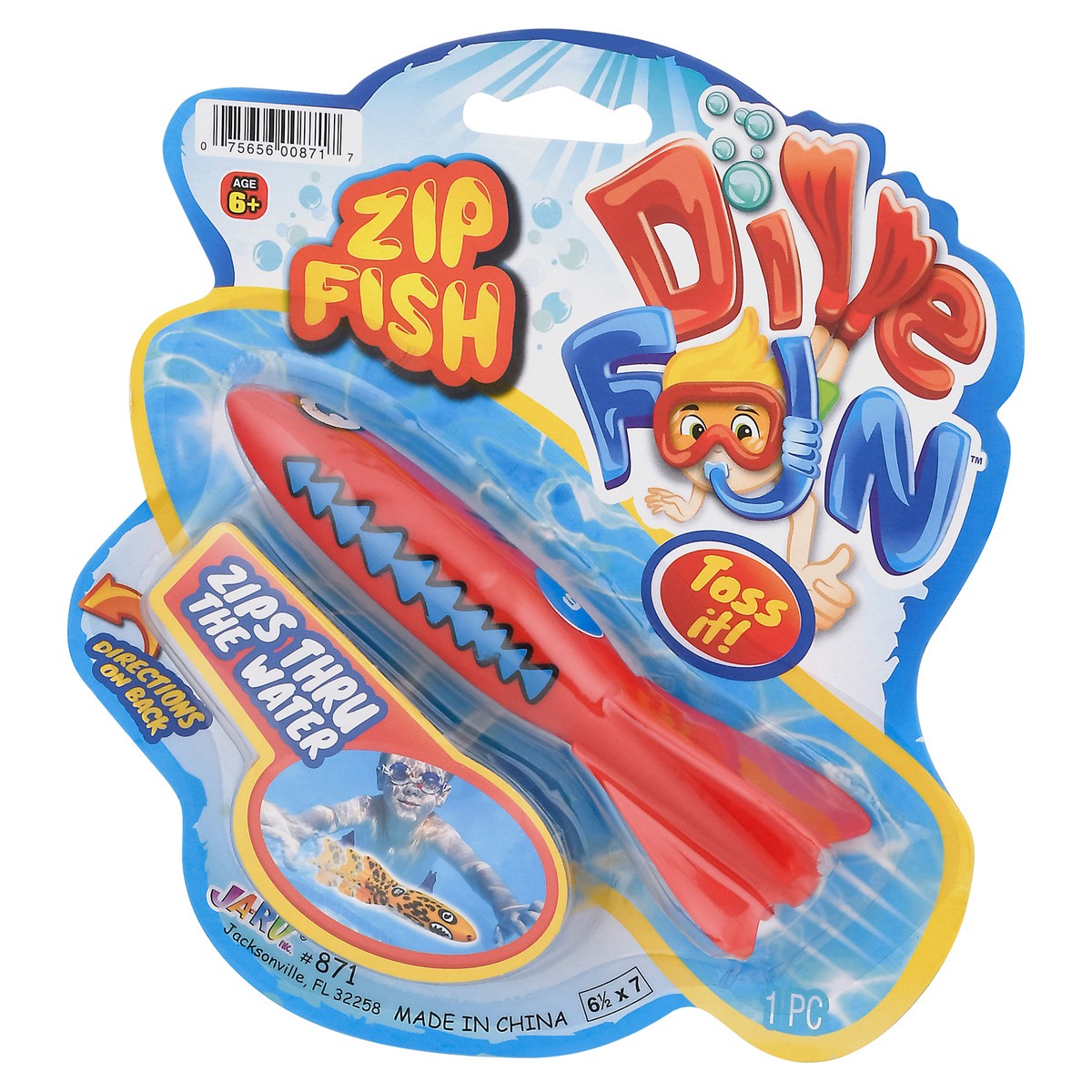 slide 3 of 9, Ja-Ru Jaru Dive Fun Zip Fish, 1 ct