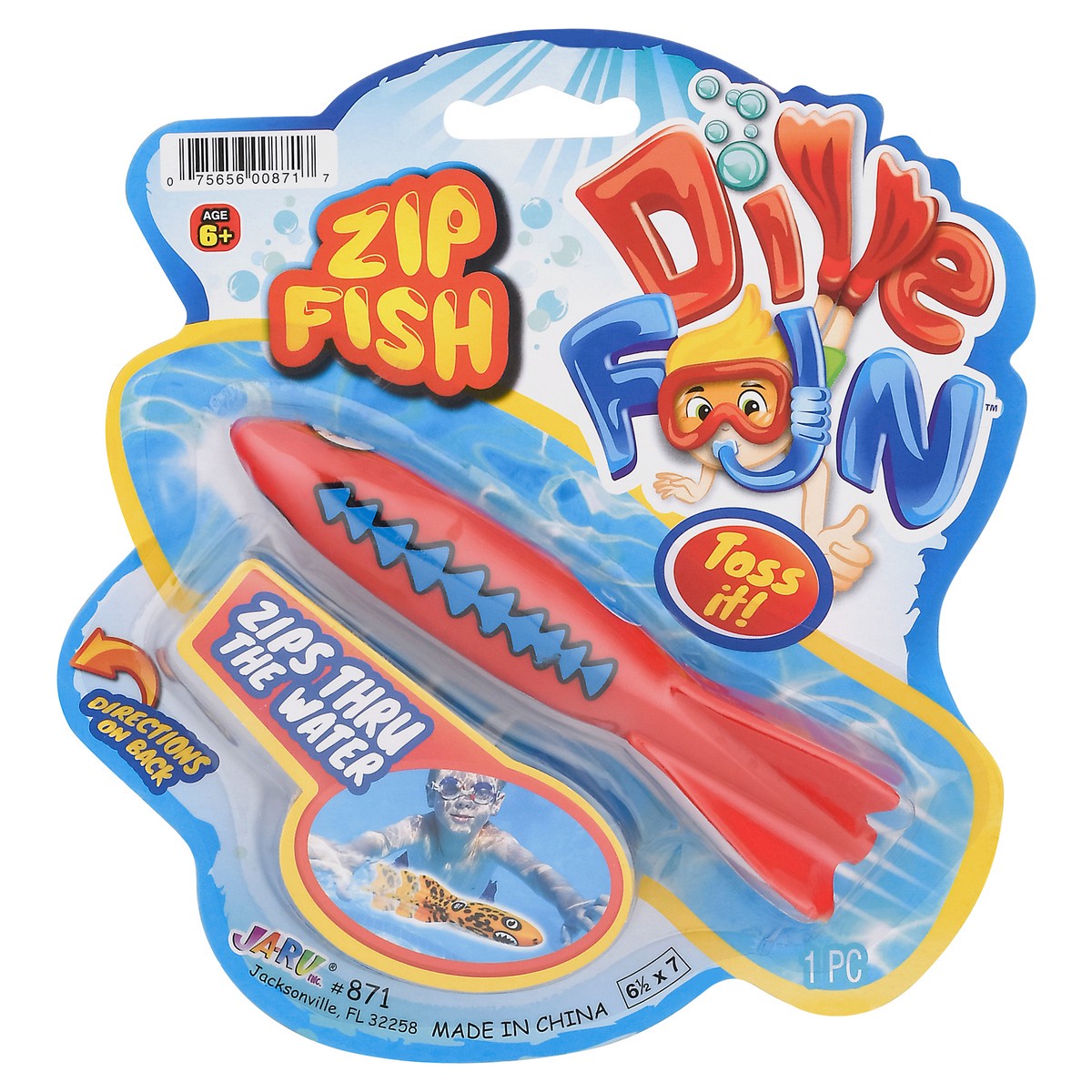 slide 1 of 9, Ja-Ru Jaru Dive Fun Zip Fish, 1 ct