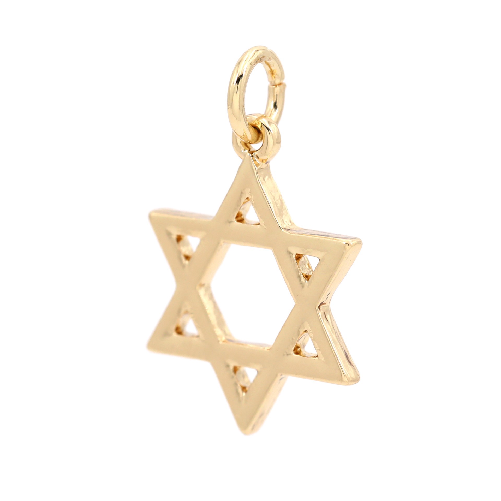 slide 2 of 5, 14k Gold Plated Star Of David Charm By Bead Landing, 0.99 in x 0.61 in x 0.24 in