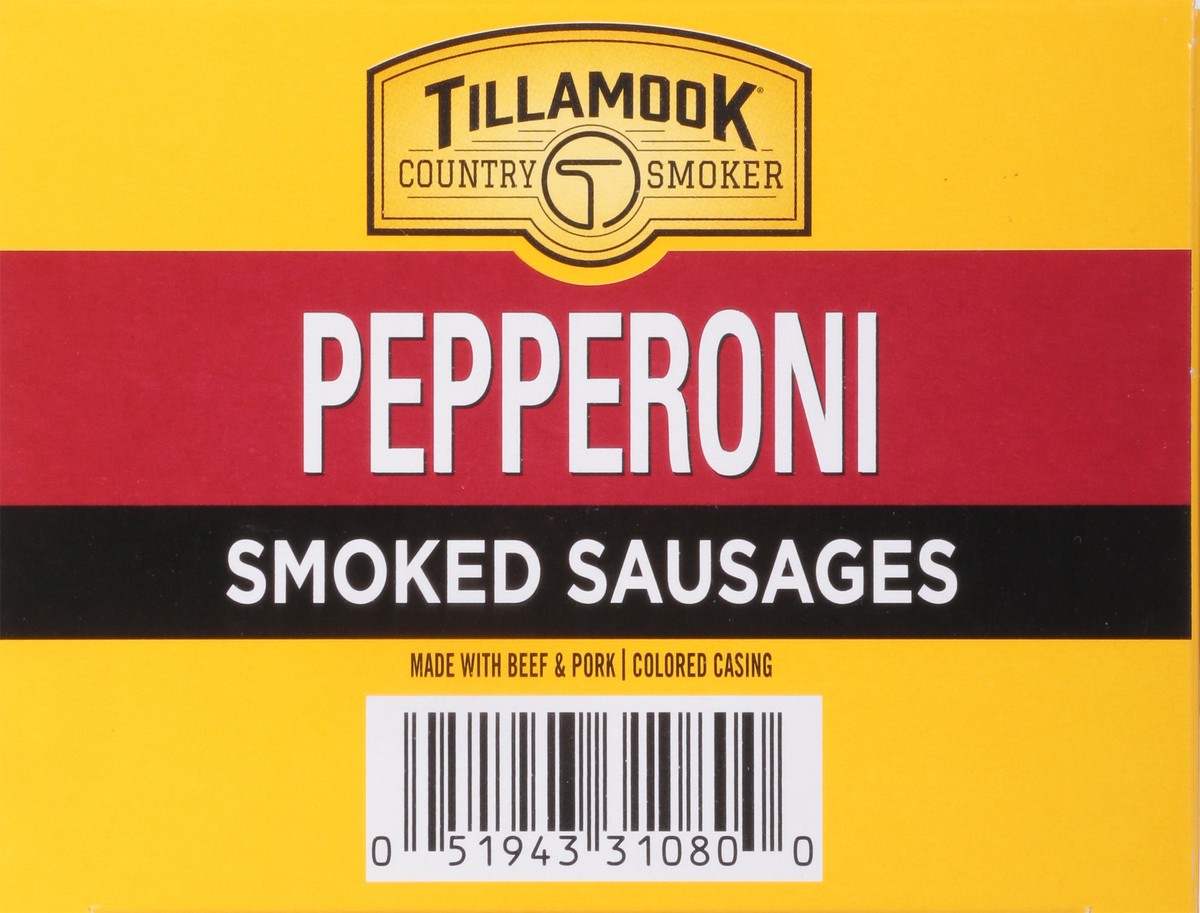slide 3 of 14, Tillamook Country Smoker Pepperoni Smoked Sausages 24 - 1.44 oz Sticks, 24 ct