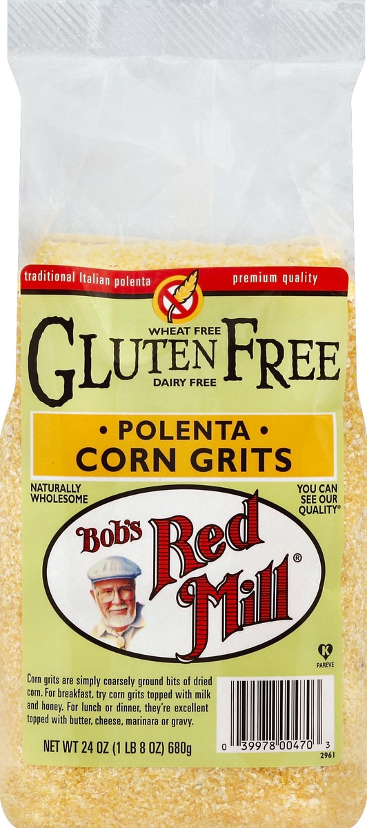 slide 5 of 5, Bob's Red Mill Gluten Free Corn Grits Polenta, 24 oz