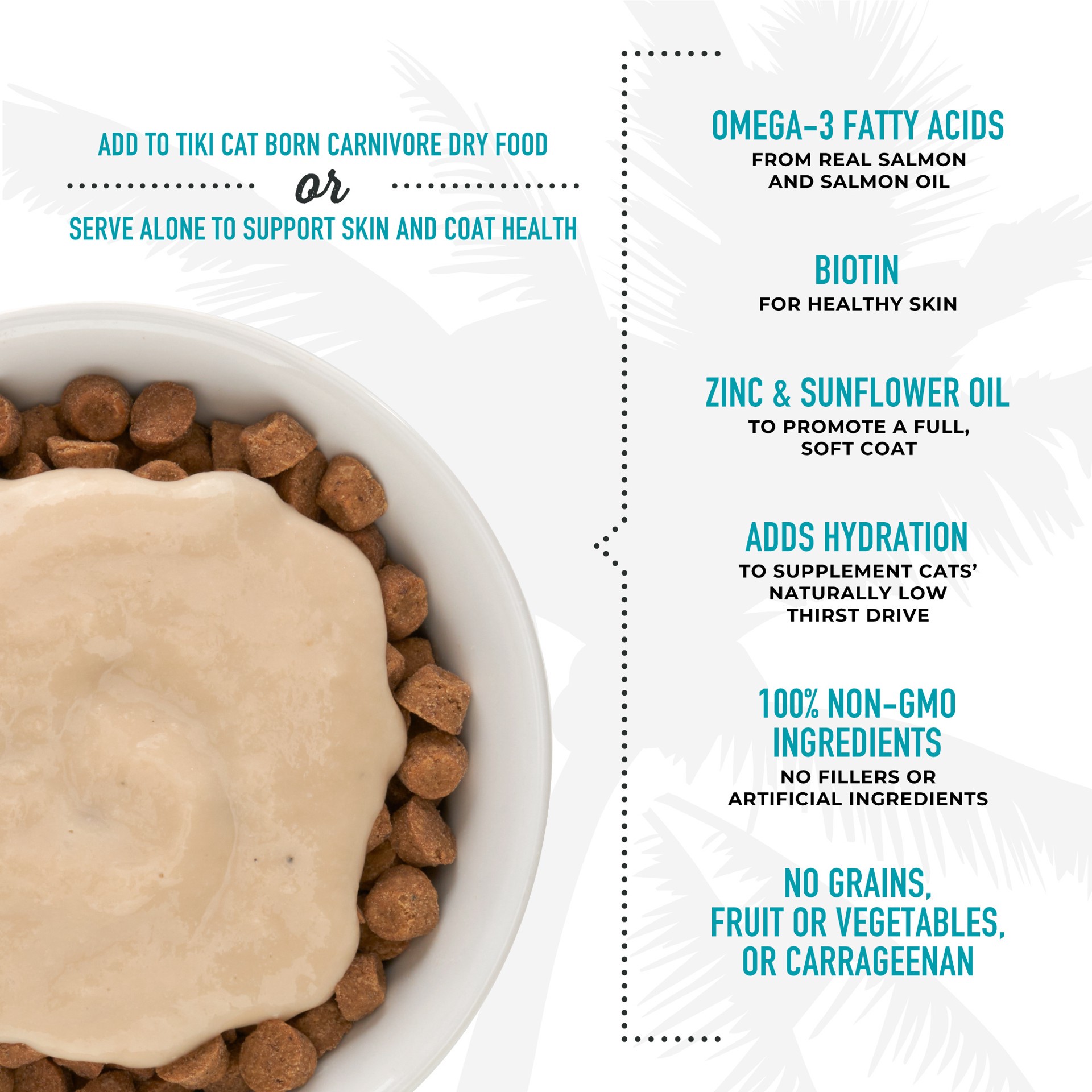 slide 3 of 9, Tiki Cat® Solutions™ Mousse Topper - Skin+coat, 1.5 Oz, 1.5 oz