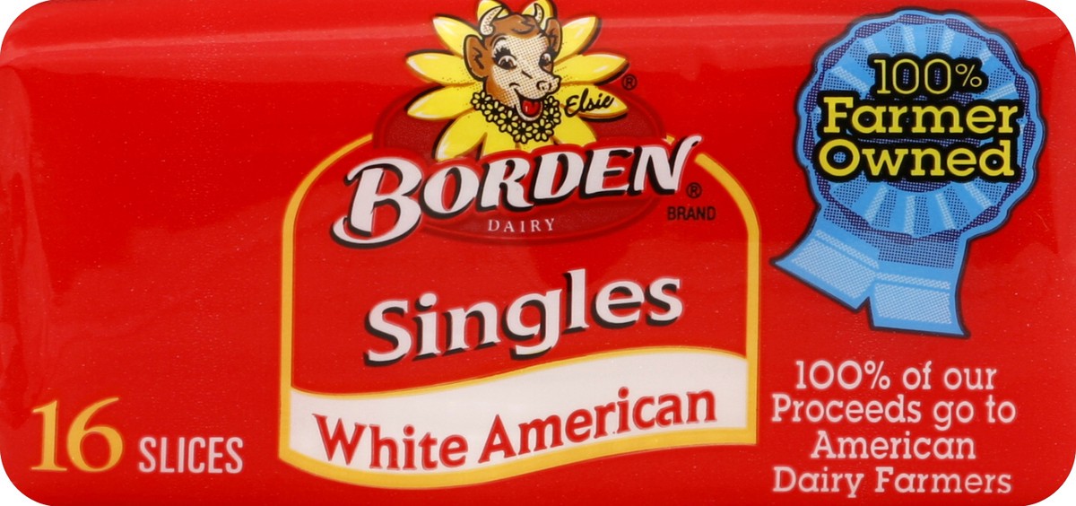 slide 4 of 6, Borden White Singles, 12 oz