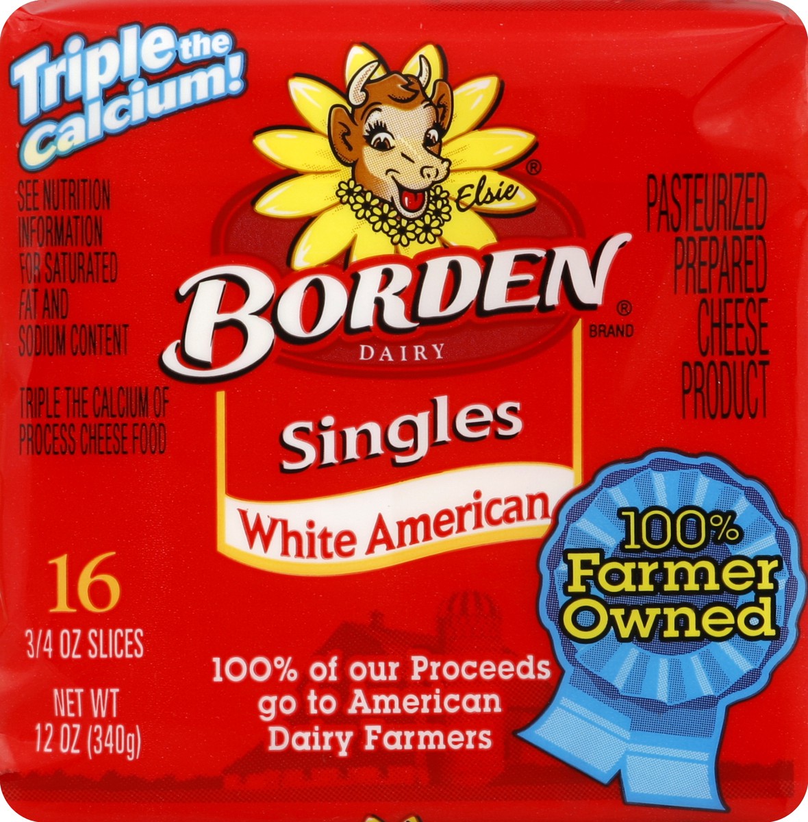 slide 5 of 6, Borden White Singles, 12 oz