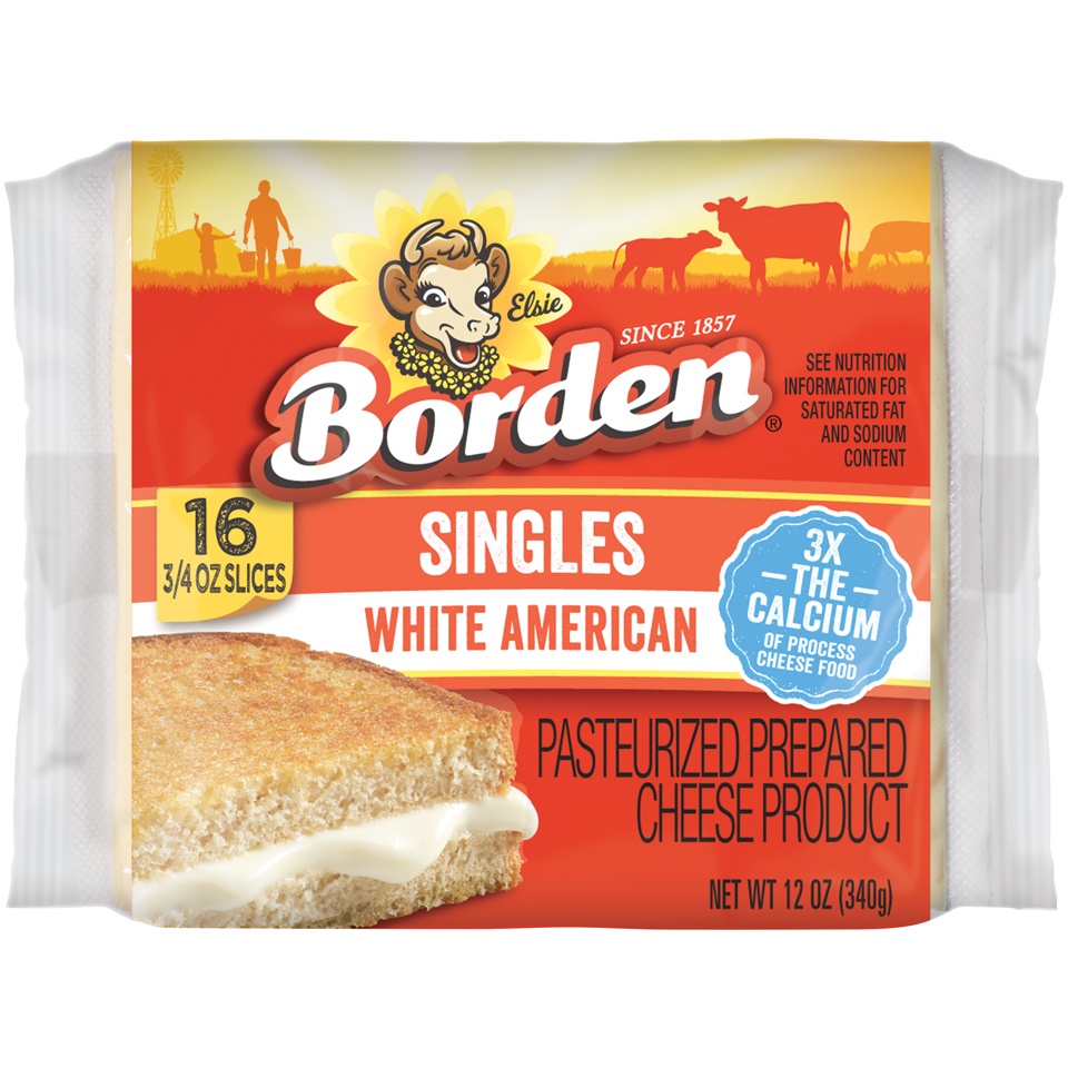 slide 1 of 6, Borden White Singles, 12 oz