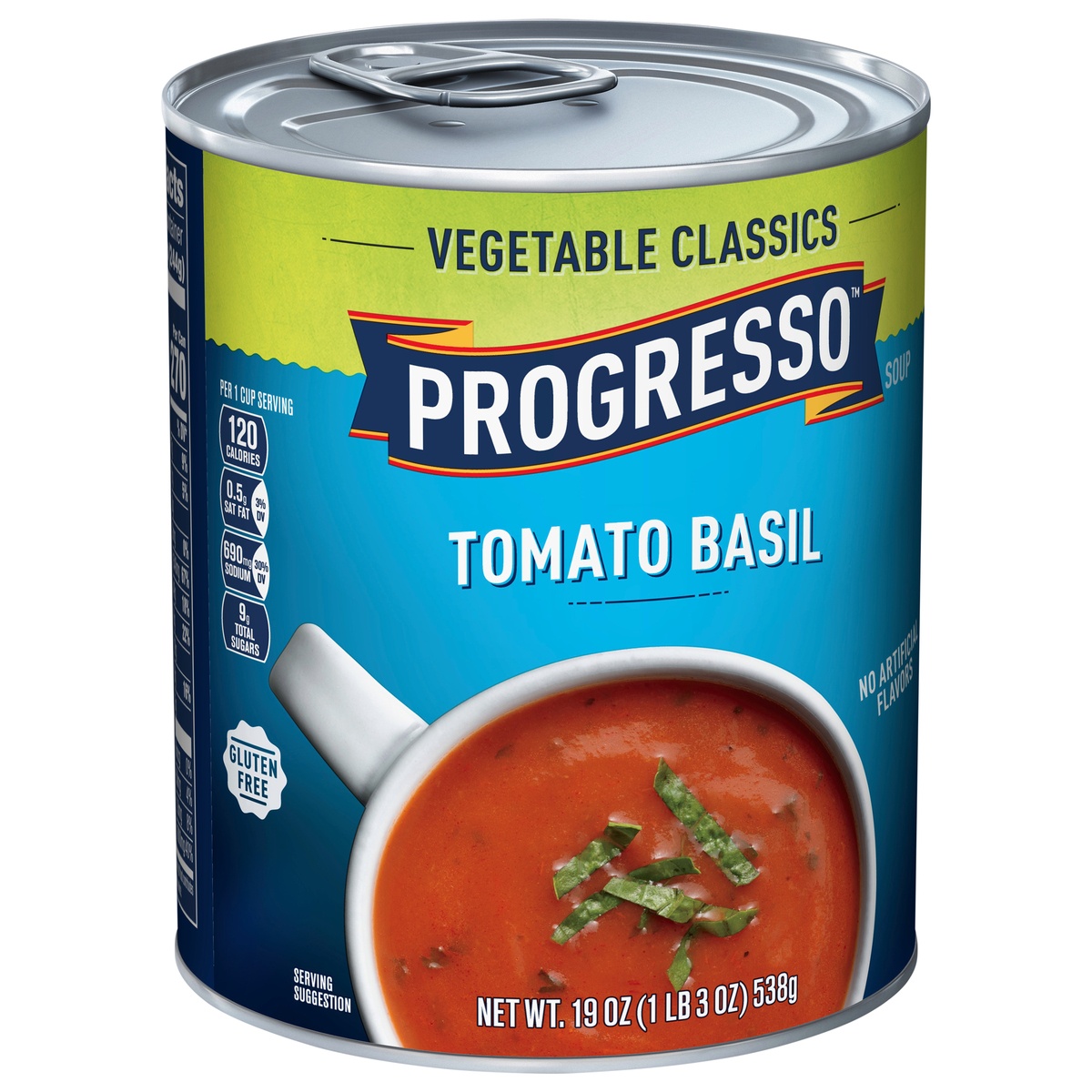 slide 2 of 11, Progresso Vegetable Classics Tomato Basil Gluten-Free Canned Soup, 19 oz, 19 oz