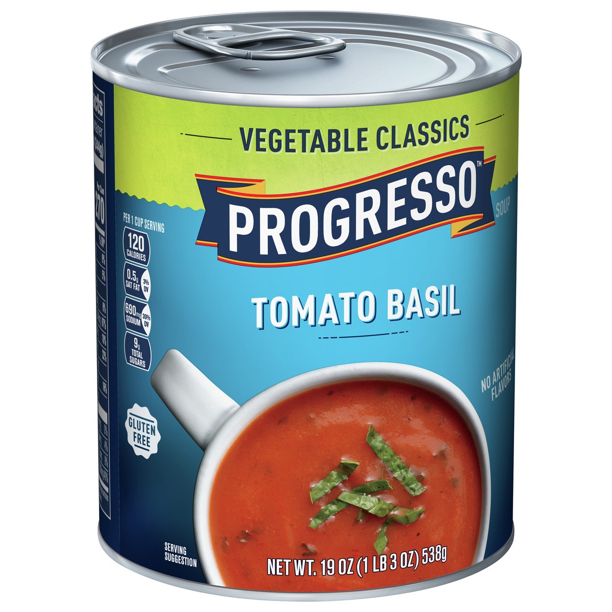slide 3 of 9, Progresso Tomato Basil Soup, Vegetable Classics Canned Soup, Gluten Free, 19 oz, 19 oz