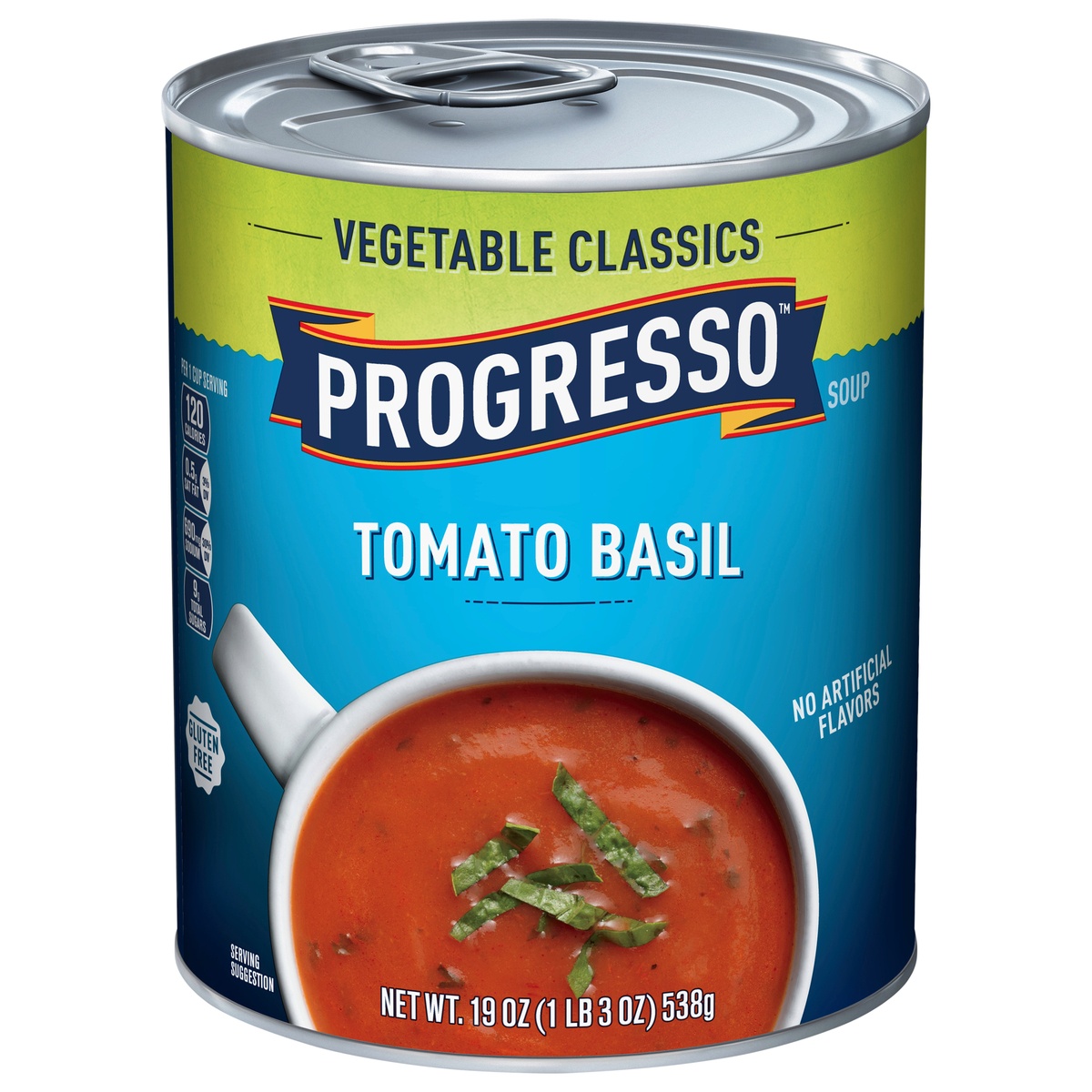 slide 1 of 11, Progresso Vegetable Classics Tomato Basil Gluten-Free Canned Soup, 19 oz, 19 oz