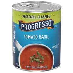 Progresso Tomato Basil Soup, Vegetable Classics Canned Soup, Gluten Free, 19 oz