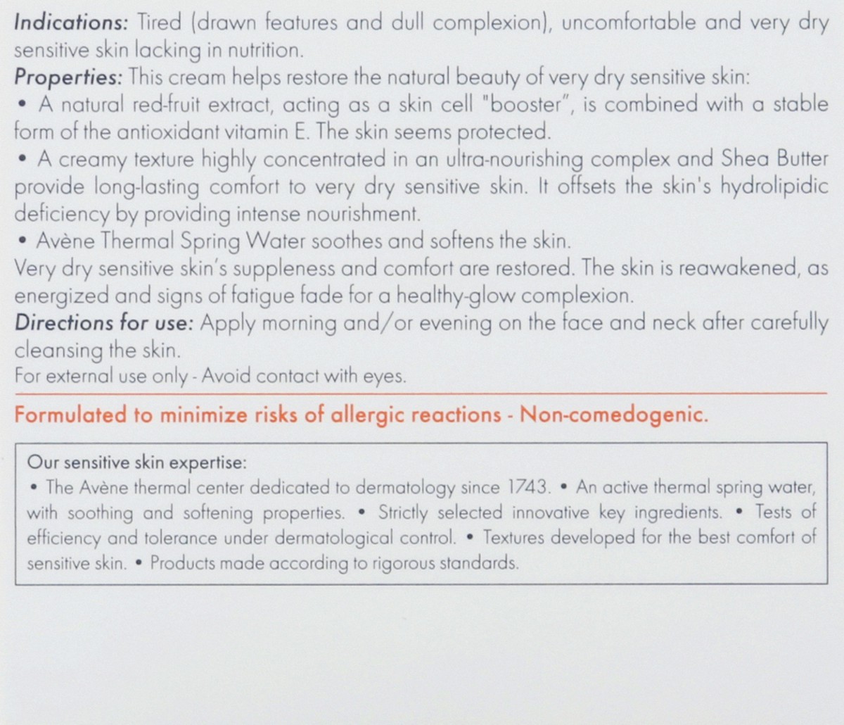 slide 4 of 10, Avène Nourishing Cream 1.6 oz, 1.60 oz