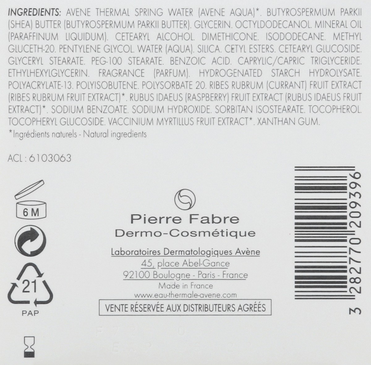 slide 8 of 10, Avène Nourishing Cream 1.6 oz, 1.60 oz