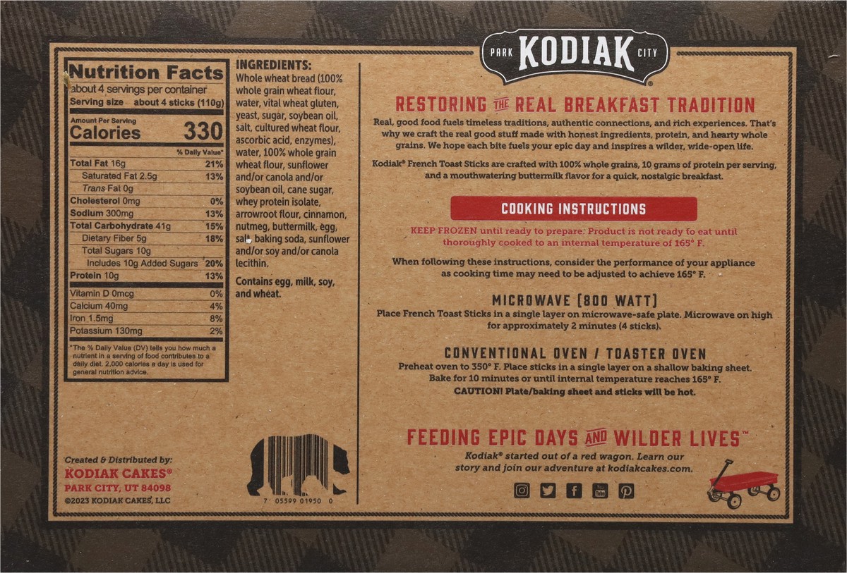 slide 3 of 12, Kodiak Cakes Protein-Packed Buttermilk French Toast Sticks 14.5 oz, 14.5 oz