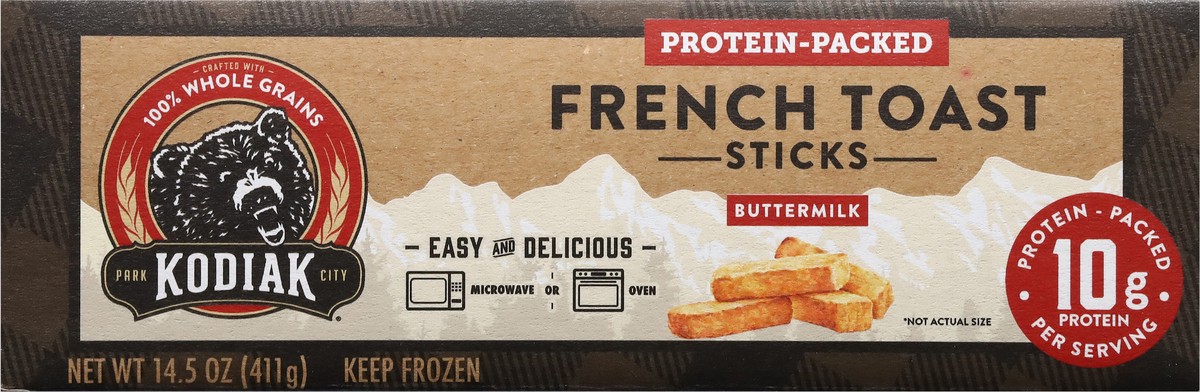 slide 2 of 12, Kodiak Cakes Protein-Packed Buttermilk French Toast Sticks 14.5 oz, 14.5 oz