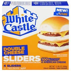White Castle Double Cheese Sliders, 4Ct (2-2Pks)