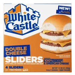 White Castle Double Cheese Sliders, 12.98 Oz., 4 Ct., Single Serve (Frozen)