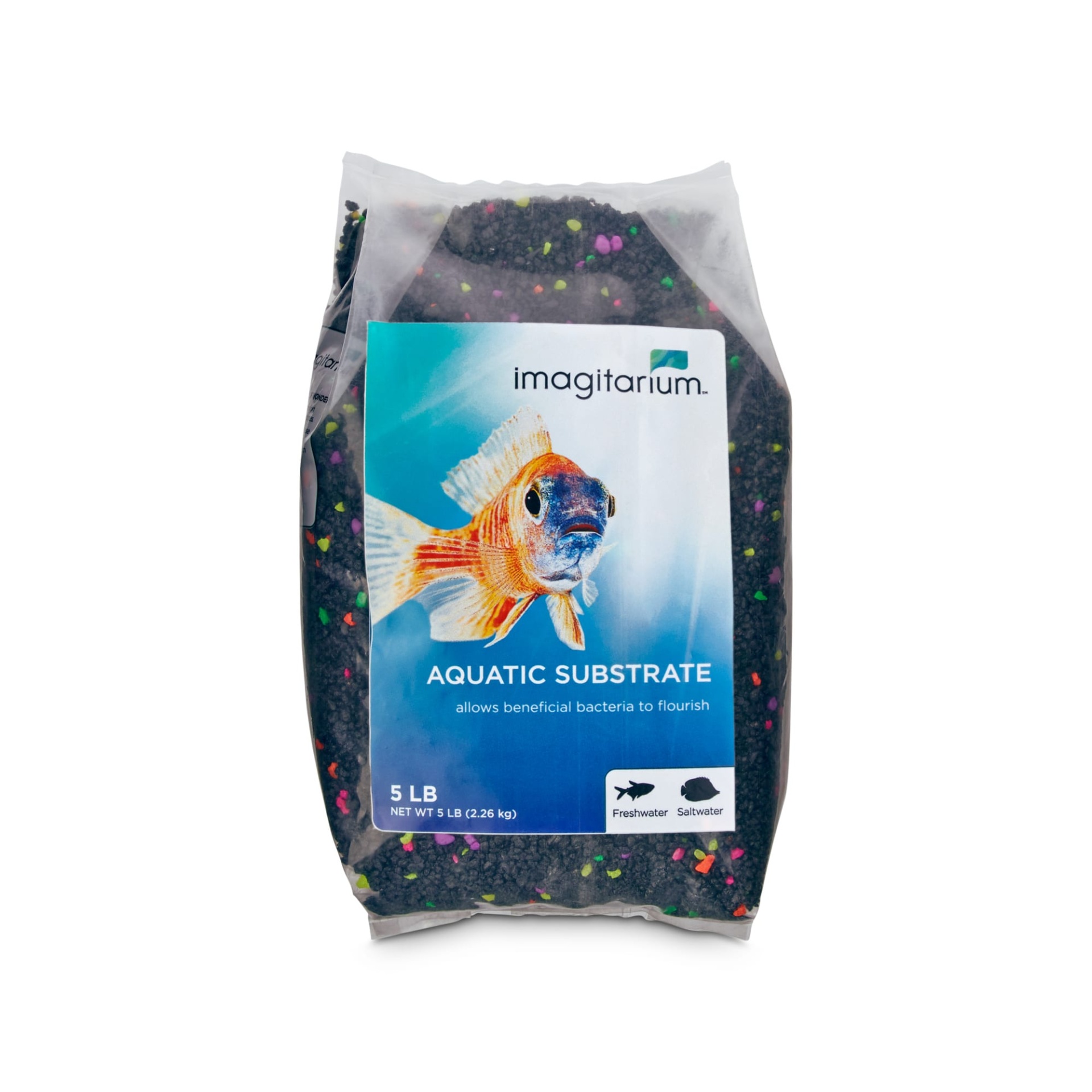 slide 1 of 1, Imagitarium Black Lagoon Aquarium Mini Gravel, 1 ct