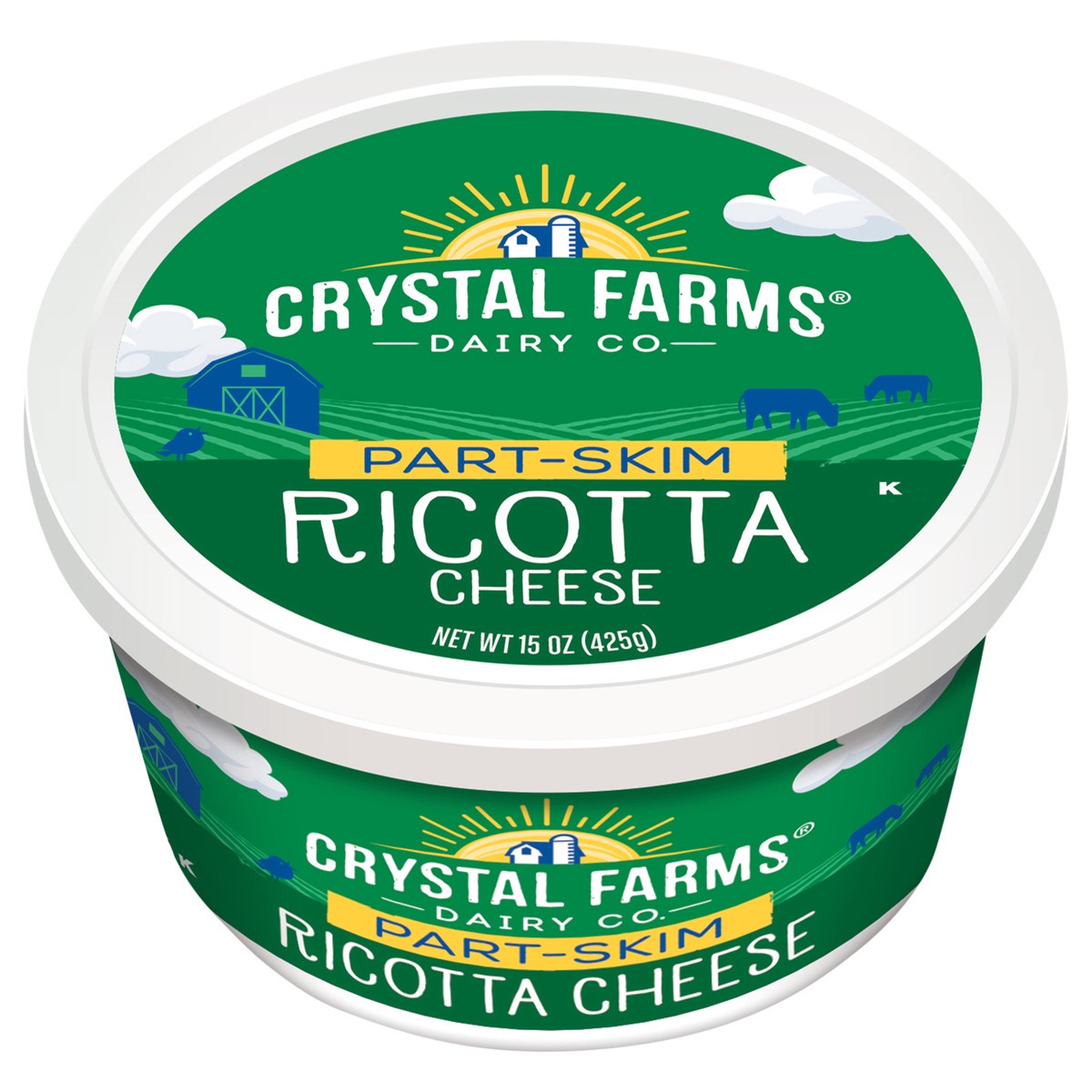 slide 1 of 1, Crystal Farms Part Skim Ricotta, 15 oz