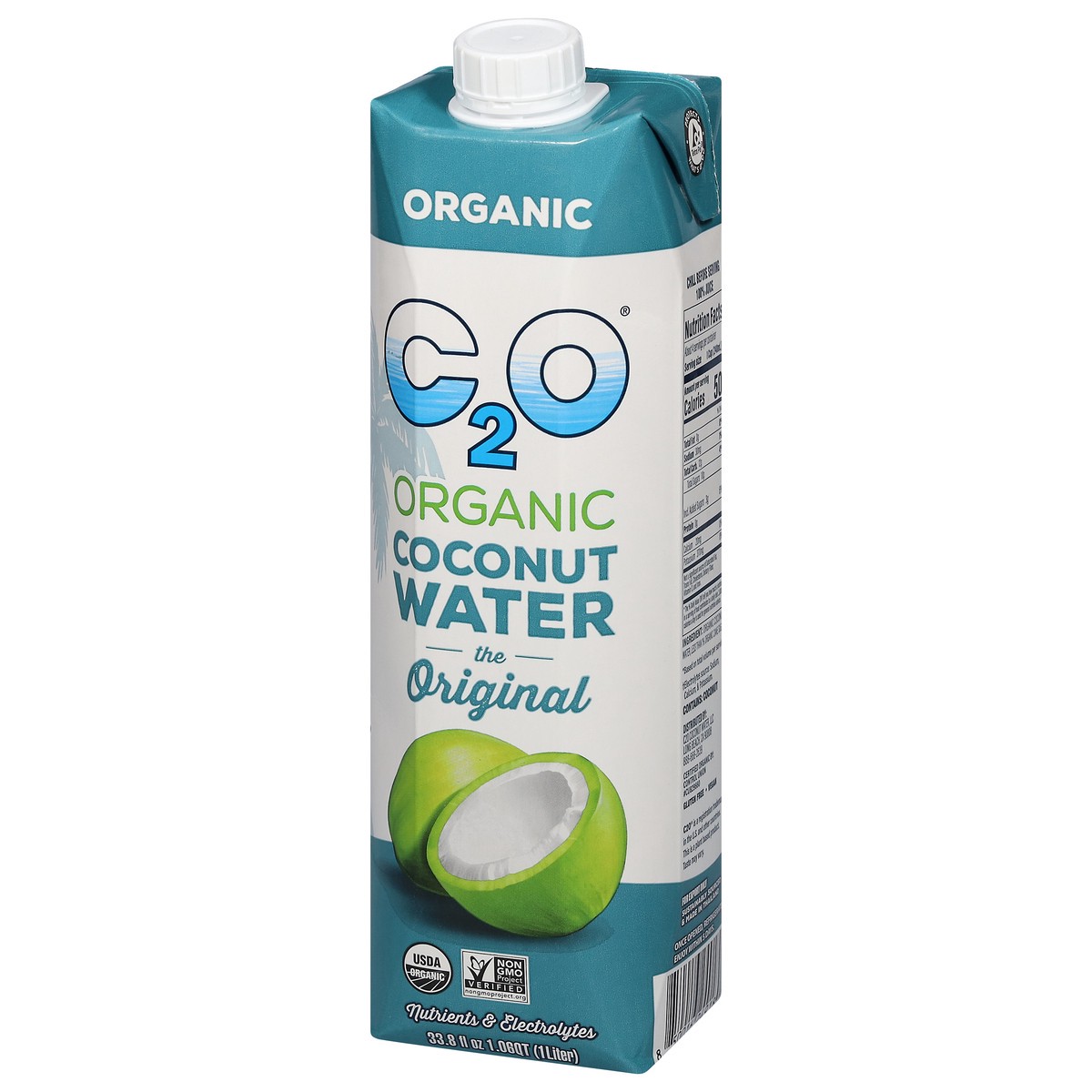 slide 3 of 13, C2O Organic Original Coconut Water 33.8 fl oz - 33.8 fl oz, 33.8 fl oz