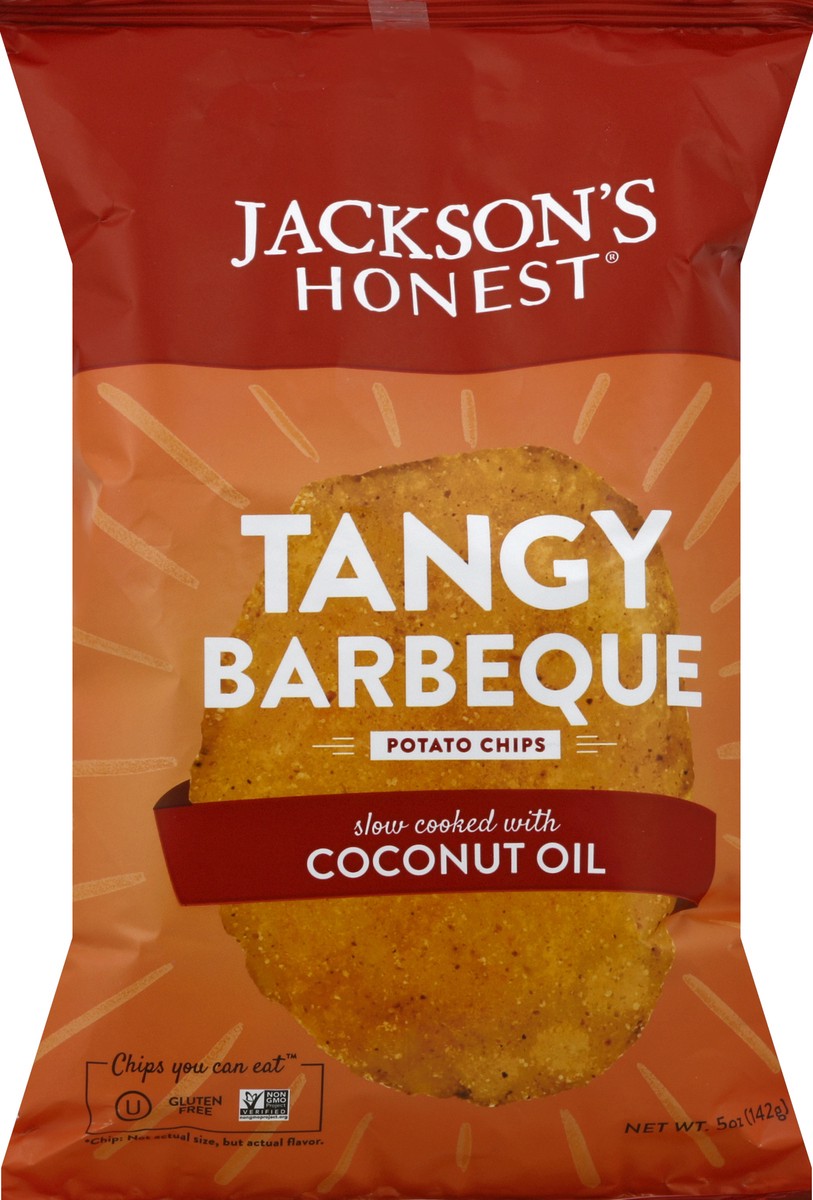 slide 5 of 5, Jackson's Honest Coconut Oil Chips Potato Bbq, 5 oz