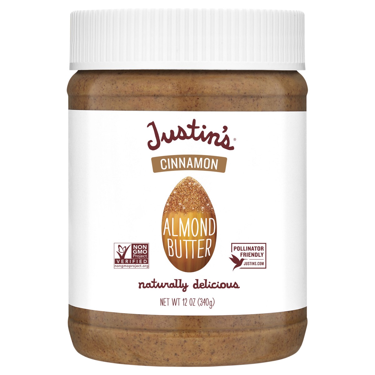 slide 1 of 10, Justin's Cinnamon Almond Butter, 12 oz