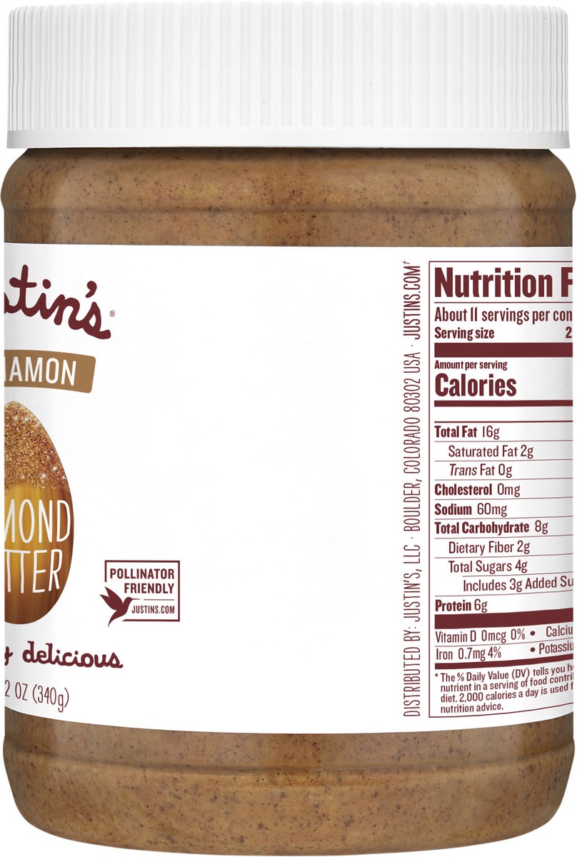 slide 3 of 10, Justin's Cinnamon Almond Butter, 12 oz