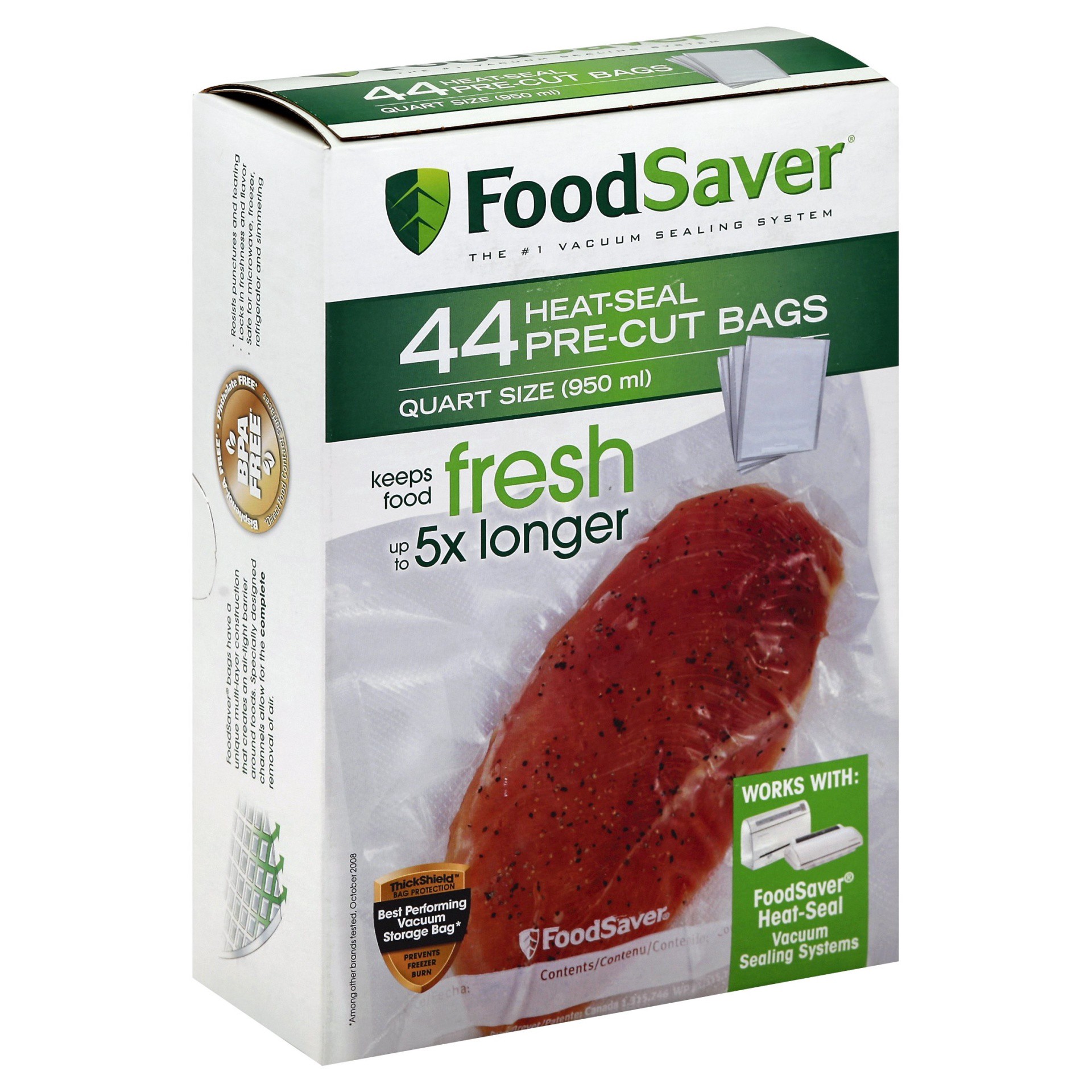 slide 1 of 8, FoodSaver Heat-Seal Bags 44 ea, 44 ct